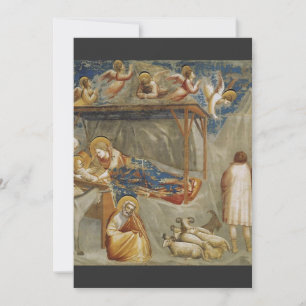 Giotto di Bondone The Nativity Fine Art Collection Holiday Card