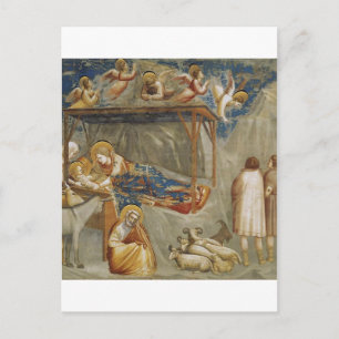 Giotto di Bondone The Nativity Fine Art Collection Holiday Postcard