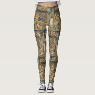 Giotto di Bondone The Nativity Fine Art Collection Leggings
