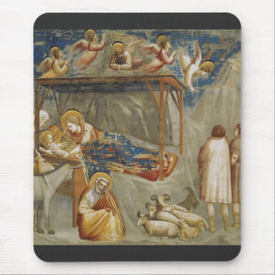 Giotto di Bondone The Nativity Fine Art Collection Mouse Mat