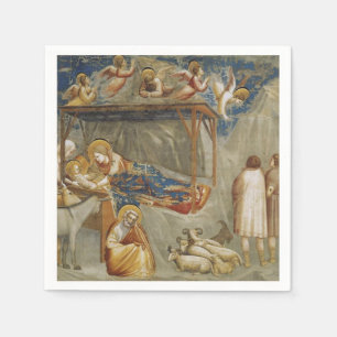 Giotto di Bondone The Nativity Fine Art Collection Napkin