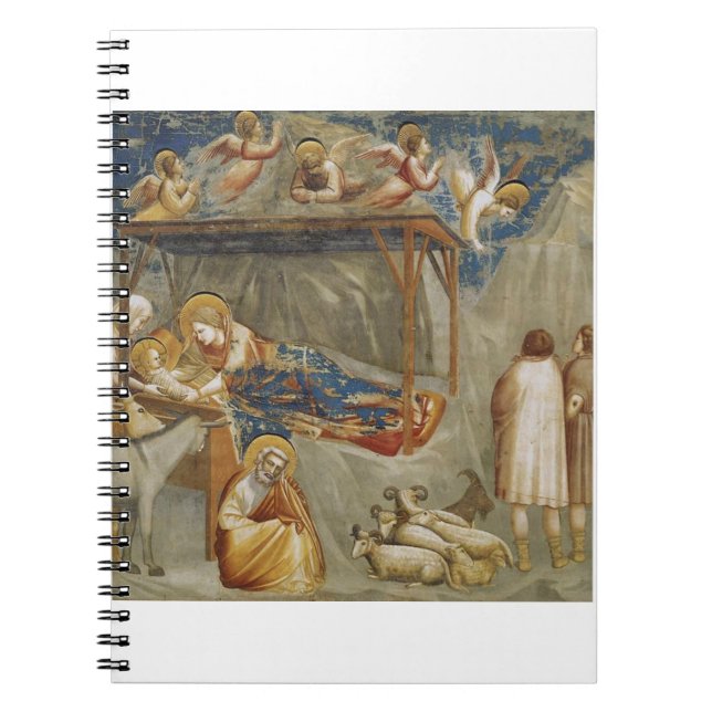 Giotto di Bondone The Nativity Fine Art Collection Notebook (Front)