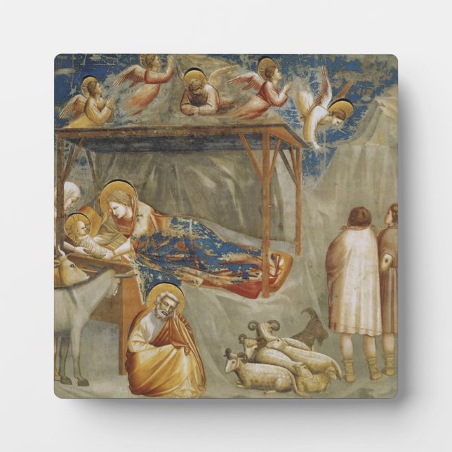 Giotto di Bondone The Nativity Fine Art Collection Plaque (Front)