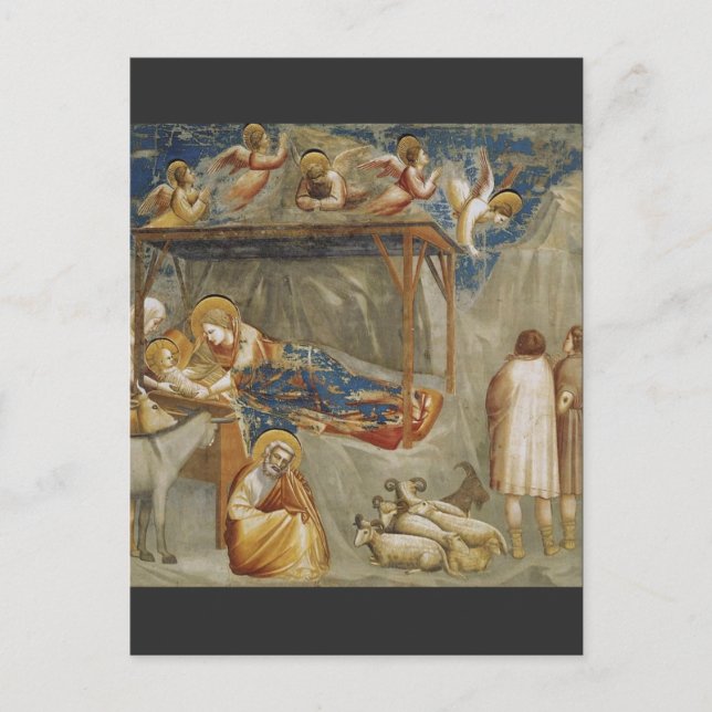 Giotto di Bondone The Nativity Fine Art Collection Postcard (Front)