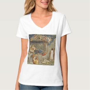 Giotto di Bondone The Nativity Fine Art Collection T-Shirt