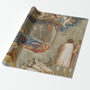 Giotto di Bondone The Nativity Fine Art Collection Wrapping Paper