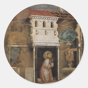 Giotto: Miracle of the Crucifix Classic Round Sticker