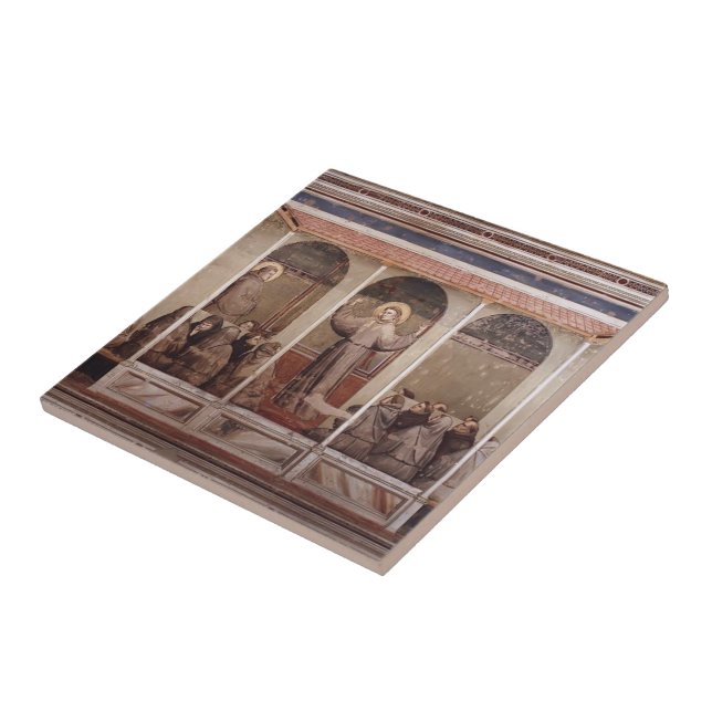 Giotto:St. Francis Appears to St. Anthony in Arles Tile (Side)