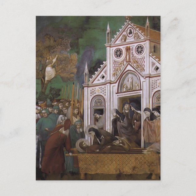 Giotto: St. Francis Mourned by St. Clare Postcard (Front)