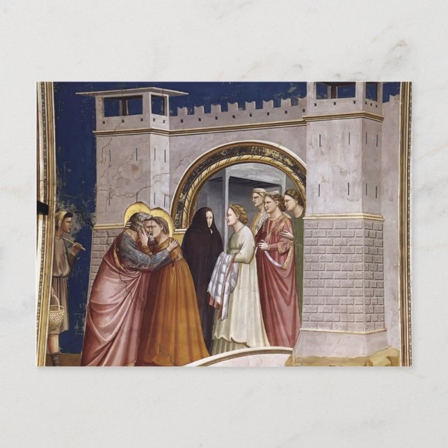 Giotto: The Meeting at the Golden Gate Postcard (Front)
