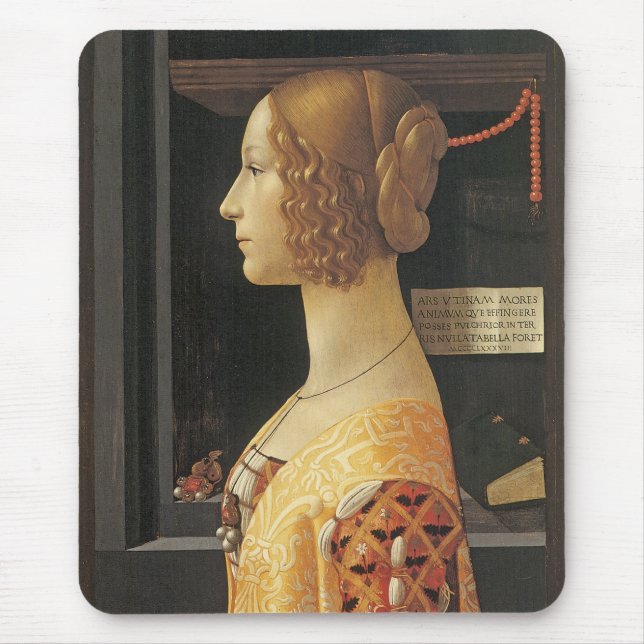 Giovanna degli Albizzi Tornabouni Mouse Mat (Front)