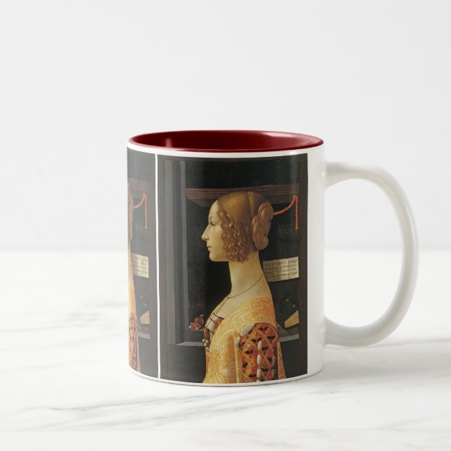 Giovanna degli Albizzi Tornabouni Two-Tone Coffee Mug (Right)