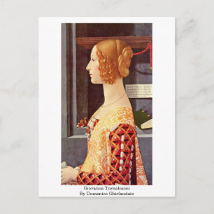 Giovanna Tornabuoni By Domenico Ghirlandaio Postcard