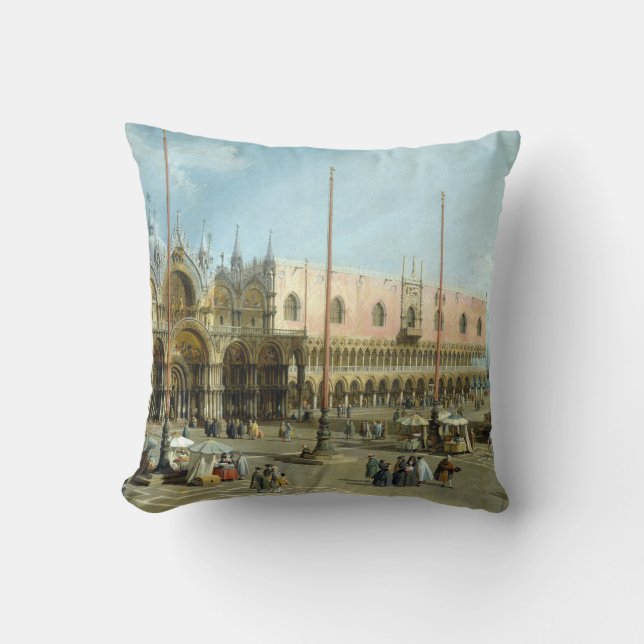 Giovanni Antonio Canal Piazza San Marco Cushion (Front)