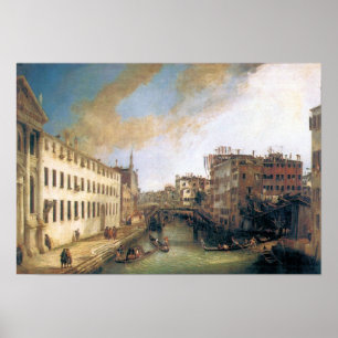 Giovanni Antonio Canal-The River of Mendicanti Poster