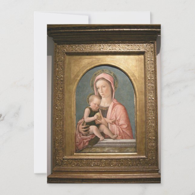 Giovanni Bellini - Madonna and Baby Invitation (Front)
