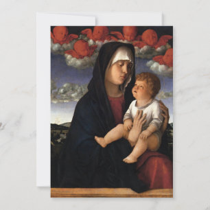 Giovanni Bellini - Madonna of the Red Cherubims Invitation