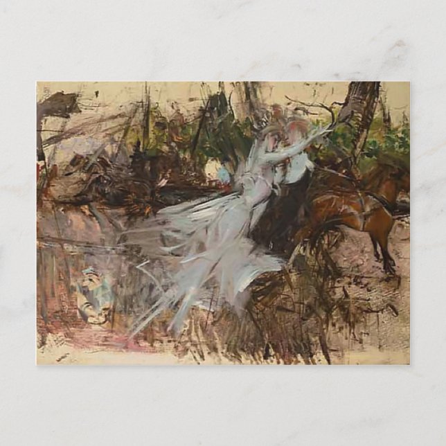 Giovanni Boldini- A Midsummer Night's Dream Postcard (Front)