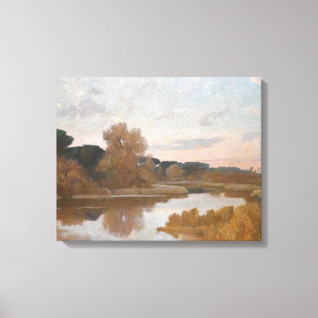 Giovanni Costa.- Castel Fusano Canvas Print (Front)