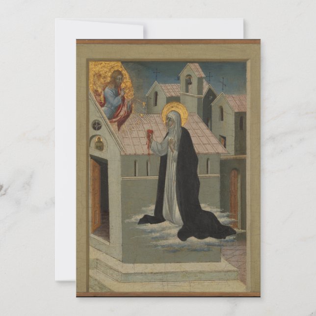 Giovanni di Paolo - Saint Catherine of Siena Excha Invitation (Front)