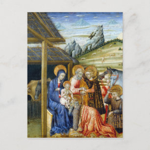 Giovanni di Paolo The Adoration of the Magi Postcard