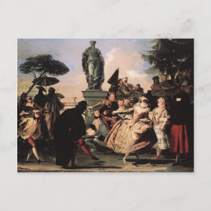 Giovanni Domenico Tiepolo- Minuet Postcard