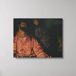 Giovanni Gerolamo Savoldo - Saint Matthew and the Canvas Print
