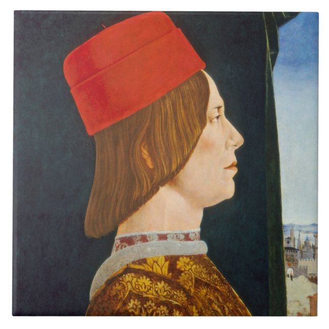 Giovanni II Bentivoglio, c. 1474- 77 Tile (Front)