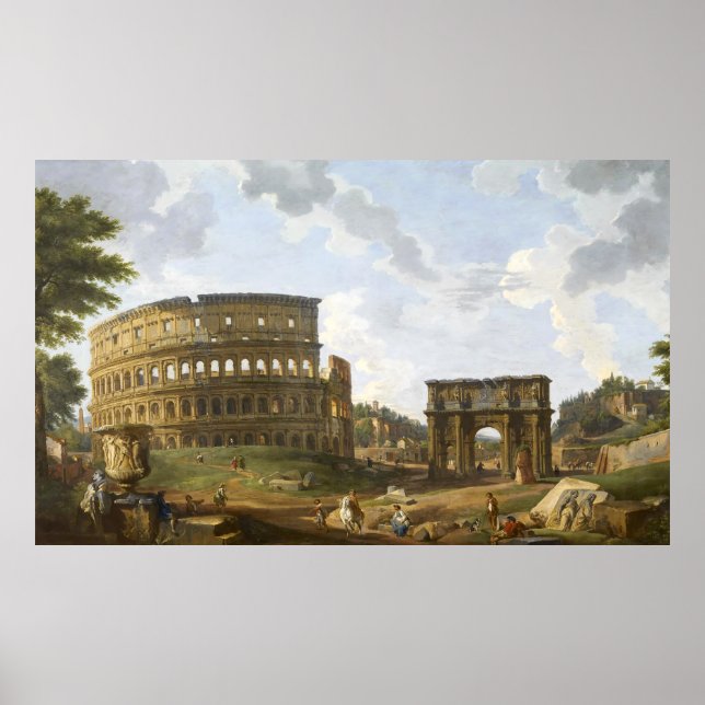 Giovanni Paolo Panini View of the Colosseum Poster (Front)