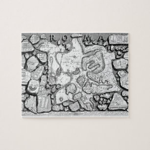 Giovanni Piranesi-Map of ancient Rome&Forma Urbis Jigsaw Puzzle