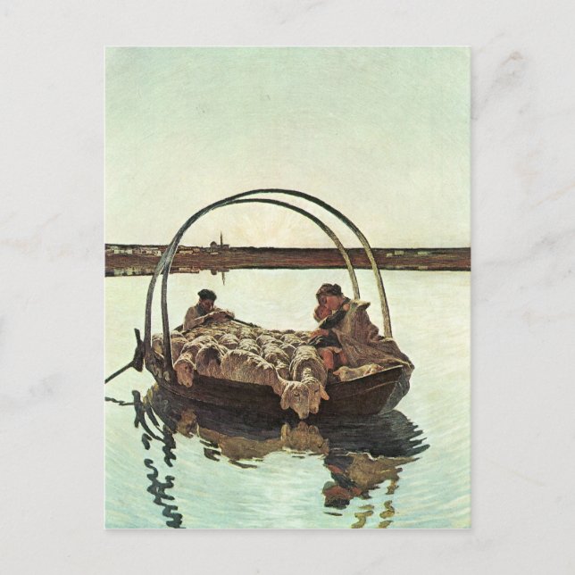 Giovanni Segantini - Ave Maria Postcard (Front)