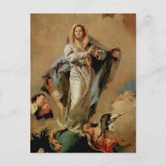 Giovanni Tiepolo- The Immaculate Conception Postcard (Front)