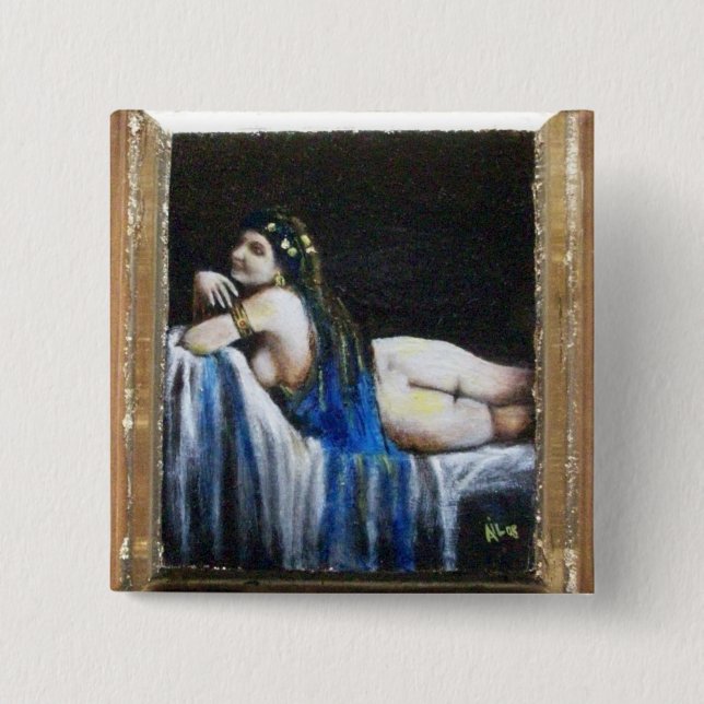 GIPSY BLUE 15 CM SQUARE BADGE (Front)