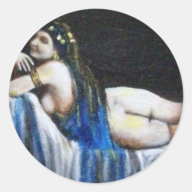 GIPSY BLUE CLASSIC ROUND STICKER (Front)