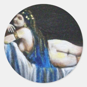 GIPSY BLUE CLASSIC ROUND STICKER