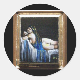 GIPSY BLUE CLASSIC ROUND STICKER