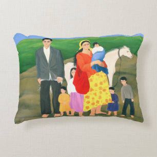 Gipsy Family 1986 Decorative Cushion