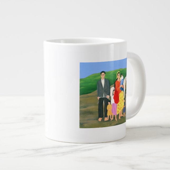 Gipsy Family 1986 Large Coffee Mug (Front Right)