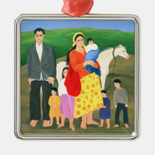 Gipsy Family 1986 Metal Tree Decoration