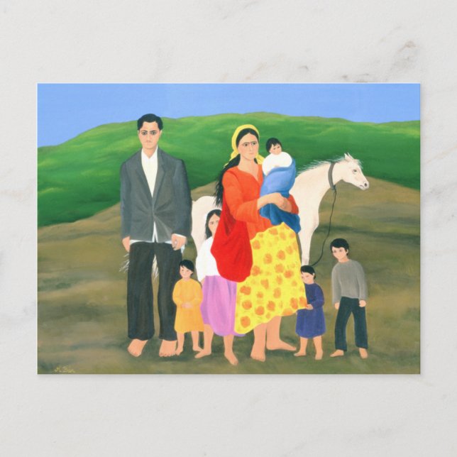 Gipsy Family 1986 Postcard (Front)