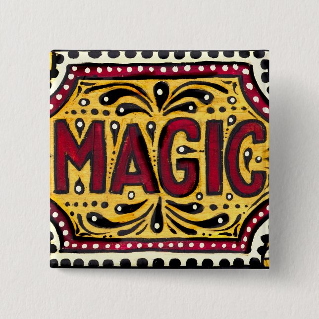 Gipsy Magic 15 Cm Square Badge (Front)