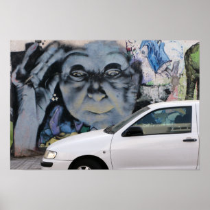 Gipsy Street Art of Las Palmas Fortune Teller Poster
