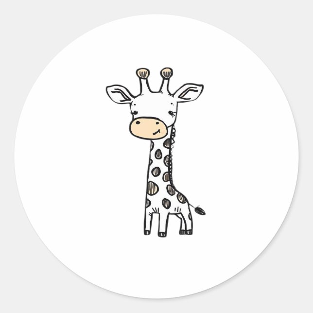 Giraaffe Essential T-Shirt_2 Classic Round Sticker (Front)