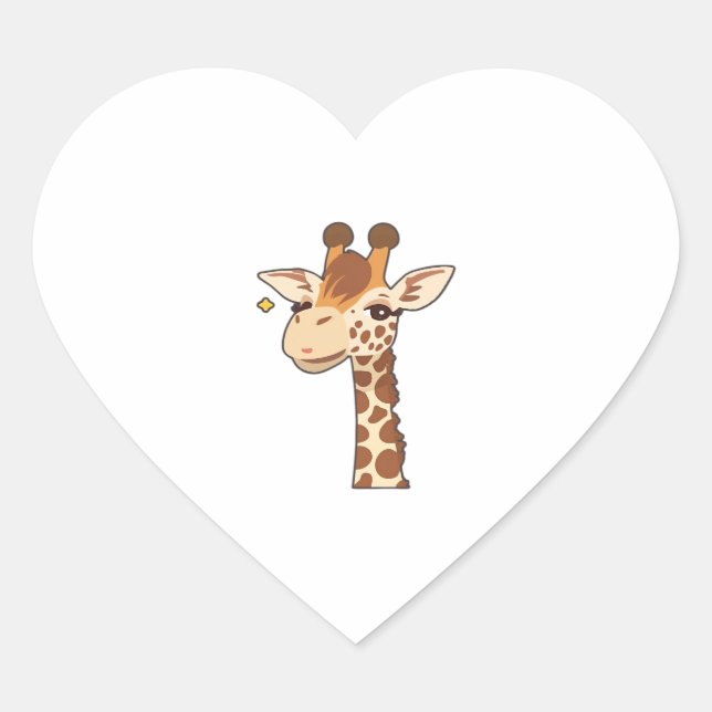 Giraaffe Essential T-Shirt Heart Sticker (Front)