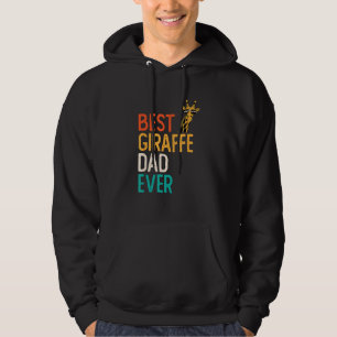 Giraff Zoo Animal Giraffe Father Dad Giraffe Hoodie