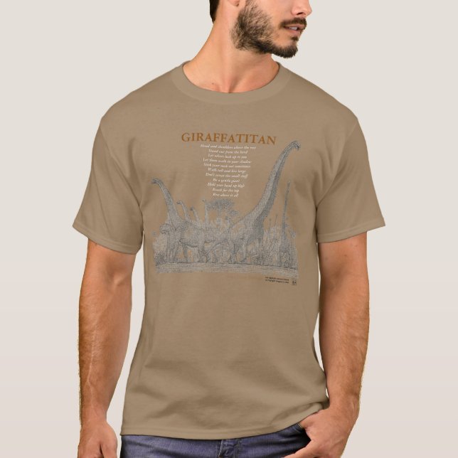 Giraffatitan Your Inner Dinosaur Shirt Greg Paul 2 (Front)