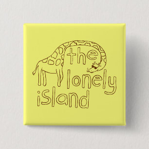 Giraffe 15 Cm Square Badge