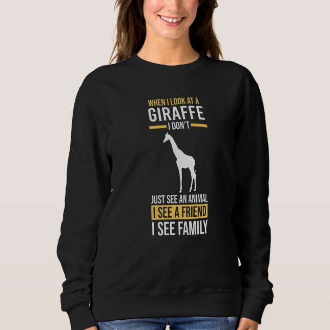 Giraffe  1 sweatshirt (Front)