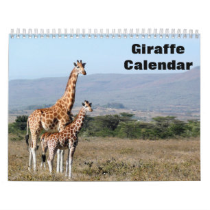 Giraffe 2026 calendar