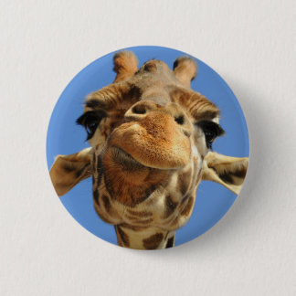 Giraffe 6 Cm Round Badge